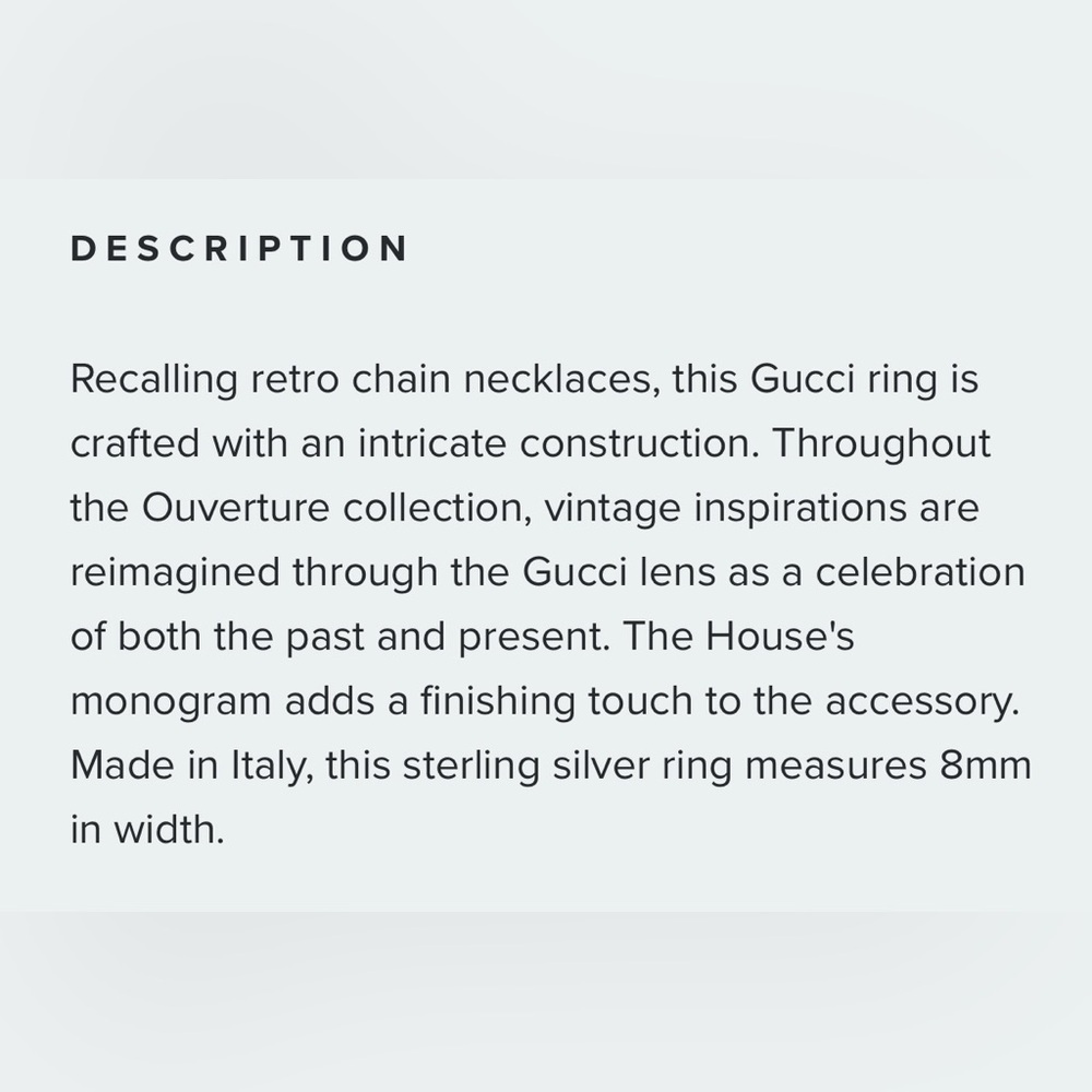 Gucci Interlocking G Band Ring - Picture 8 of 10